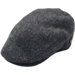 Casquette Plate Montmartre Chevron Anthracite - Traclet
