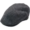 Casquette Plate Montmartre Chevron Anthracite - Traclet