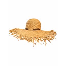 Wide-Brimmed Natural Straw Hat Daisie - Traclet