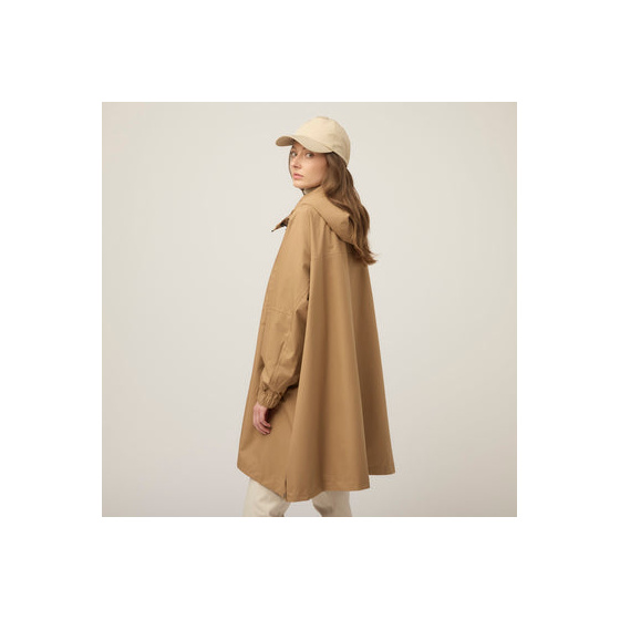 Foldable hooded poncho Camel - Tilley