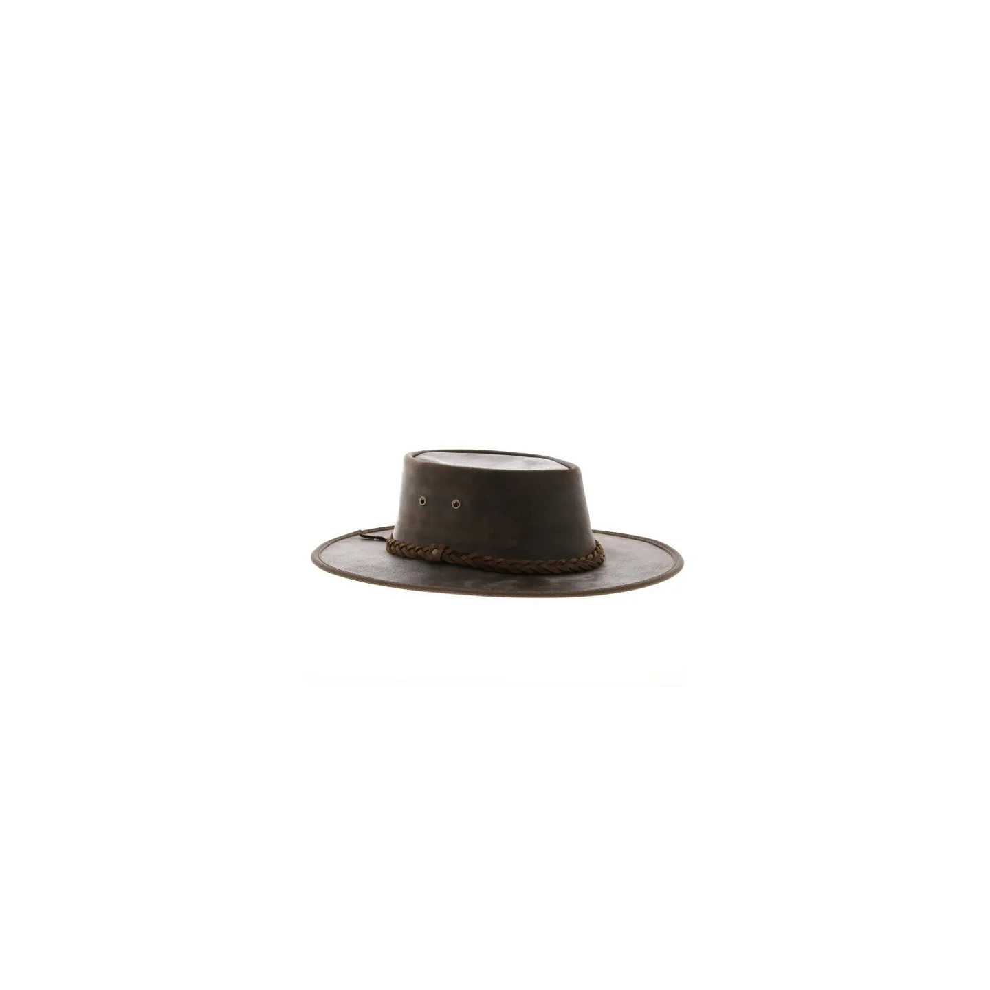 Brown Squashy kangaroo leather hat Reference: 10248 | Traclet Hat Shop