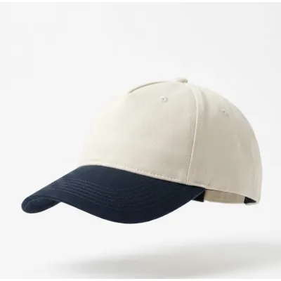 Casquette Baseball Blanche/Bleu - Beechfield