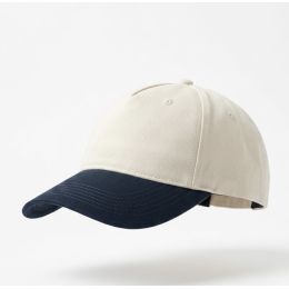 Casquette Baseball Beige/Bleu - Beechfield