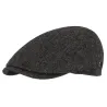 Matteo Flat Cap Anthracite Wool - FLECHET ref 22715 chapellerie traclet