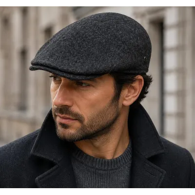 Casquette Plate Matteo Laine Anthracite - FLECHET