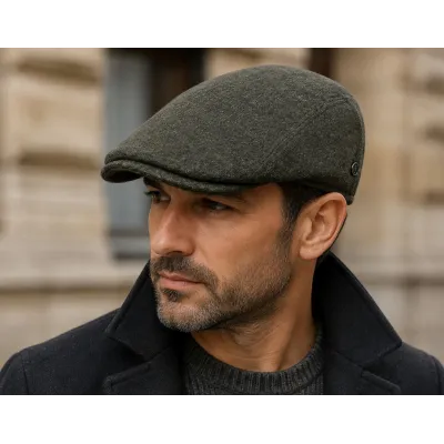 Casquette Plate Matteo Laine Loden - FLECHET