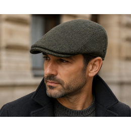 Matteo Loden Wool Flat Cap - FLECHET