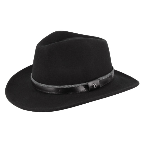 copy of Traveller Langres Crushable Black Felt Waterproof Hat - Flechet