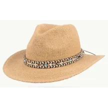 Northcliff Beige Straw Fedora Hat - Traclet - Scippis ref 24316 Chapellerie Traclet