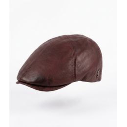 Casquette plate bordeaux - Fléchet