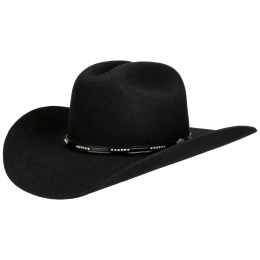 Chapeau Cowboy Liano Buffalo 4X Noir - Stetson