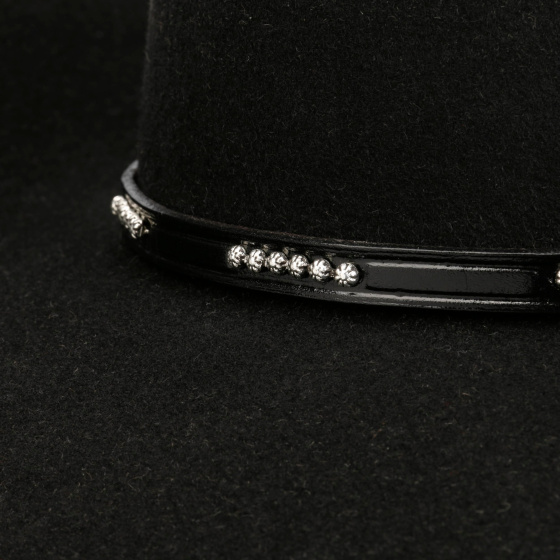 Chapeau Cowboy Liano Buffalo 4X Noir - Stetson