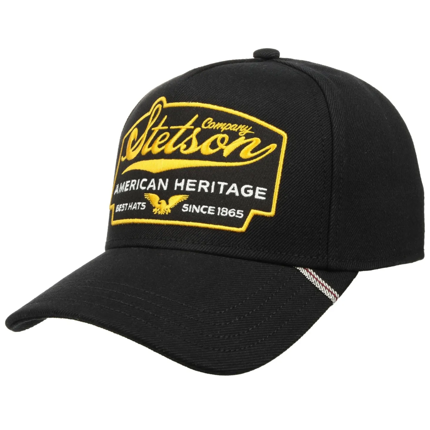 Black Cotton American Legacy Baseball Cap – Stetson, Ref: 24354| Traclet Hat Shop