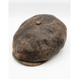 Casquette Plate Cuir - Alfonso D'Este