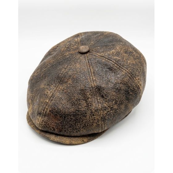 Casquette Plate Cuir - Alfonso D'Este