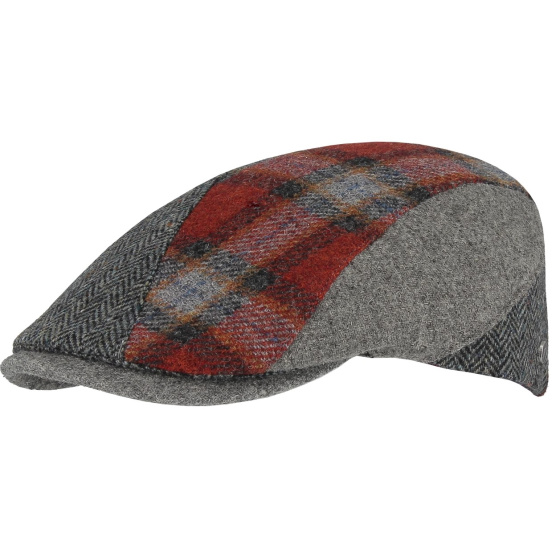 copy of Cosenza Patchwork Virgin Wool Flat Cap - Flechet
