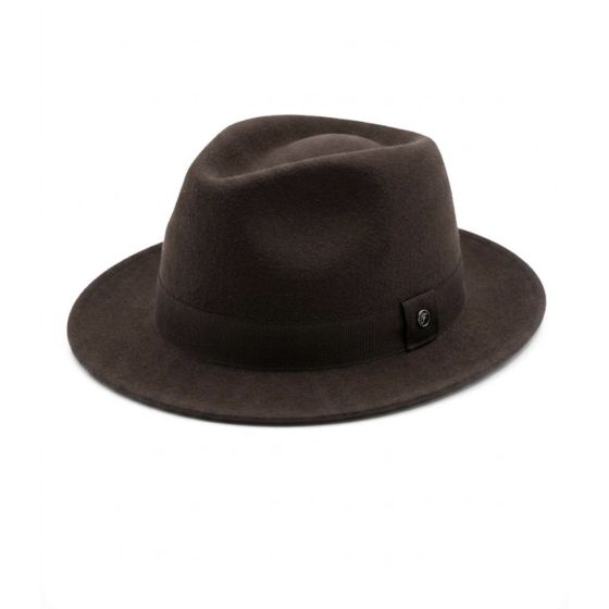 Chapeau impermeable Traveller Langres Crushable Feutre Marron - Flechet