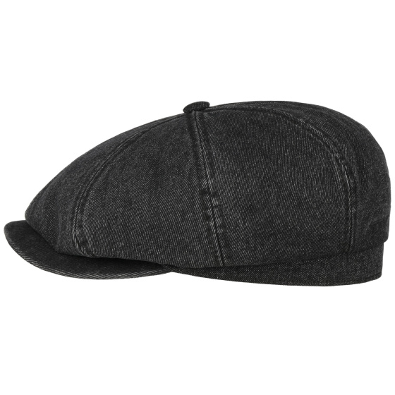 Casquette Hatteras Vintage Barista Denim Noire - Stetson