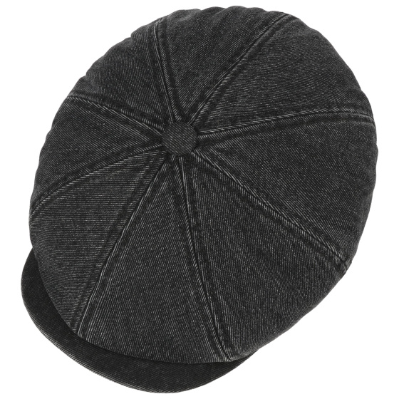 Casquette Hatteras Vintage Barista Denim Noire - Stetson