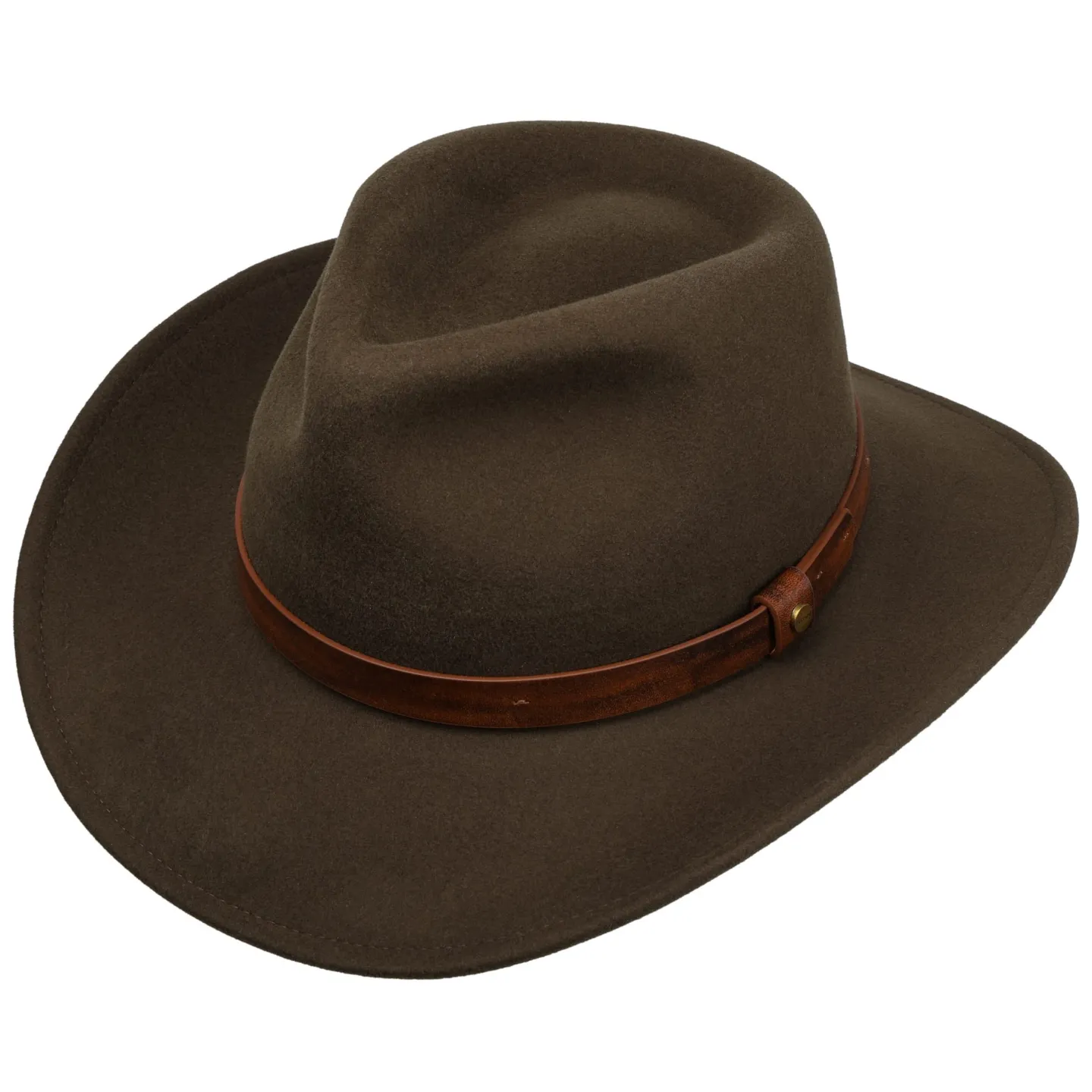 Cheval Traveller Wool Felt Hat Olive - Stetson Reference: 24401| Chapellerie Traclet