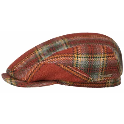 Casquette Plate Edinburgh Tartan Laine - Stetson