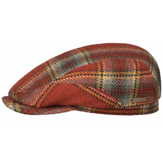 Casquette Plate Edinburgh Tartan Laine - Stetson