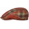 Flat Cap Edinburgh Tartan Wool - Stetson Reference: 24403| Chapellerie Traclet