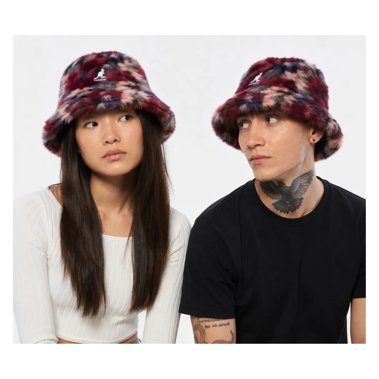 Faux Fur Bucket Hat Wild Berry – Kangol - Reference: 24420| Chapellerie Traclet