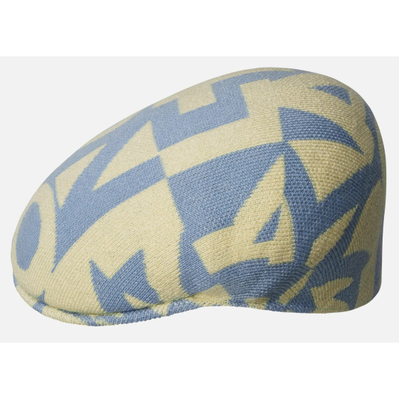 copy of Barbed Check Flat Cap Black & White - Kangol