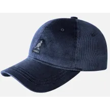 Navy Cotton Cord Strapback Cap - Kangol Reference: 18591 | Traclet Hat Shop
