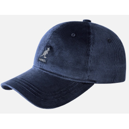Casquette Strapback Cord Coton Marine - Kangol