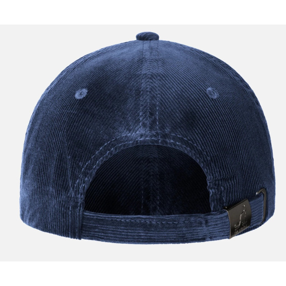 Navy Cotton Cord Strapback Cap - Kangol