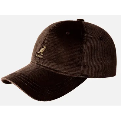 Casquette Strapback Cord Coton Marron - Kangol Reference : 24425| Chapellerie Traclet
