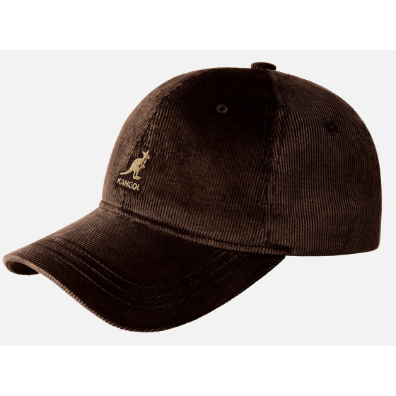 Strapback Cord Cotton Brown Cap - Kangol