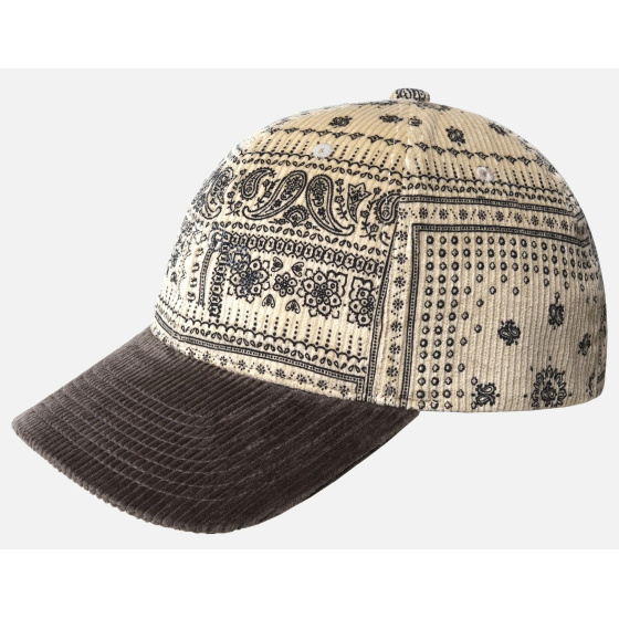 Strapback FlexFit® Cord Cream & Brown Cap - Kangol