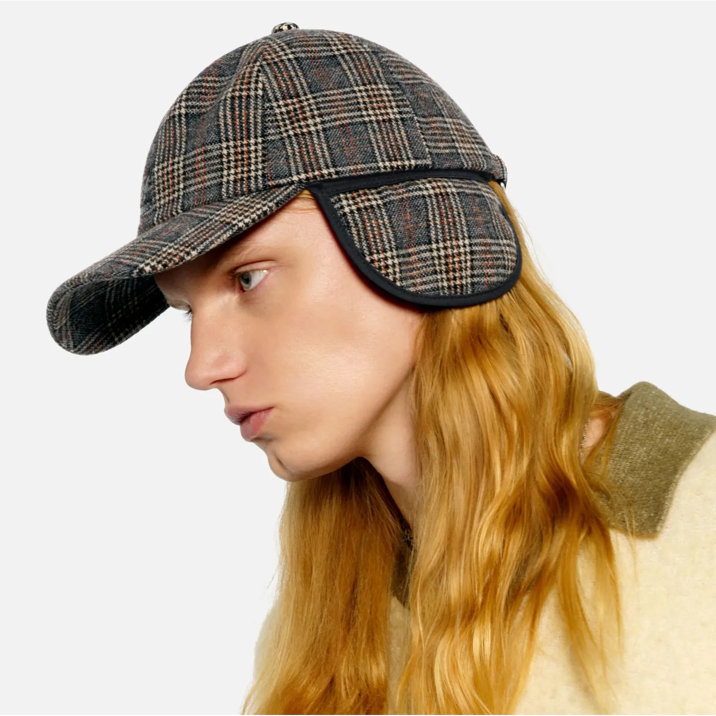 Plaid Cap with Ear Flaps - Kangol ref 24429 chapellerie traclet