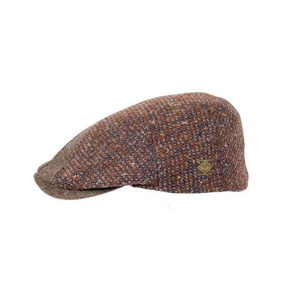 Domero Rust Virgin Wool Flat Cap - Traclet