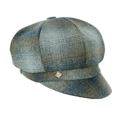 Casquette Gavroche British Laine Teal - Traclet  Reference : 24442| Chapellerie Traclet