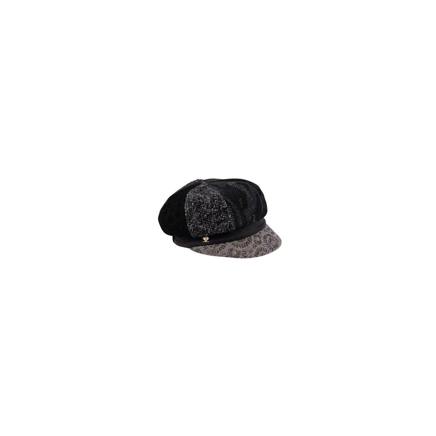 Gavroche Upcycling Gav Patchwork Grey Cap - Traclet Reference: 24444| Chapellerie Traclet