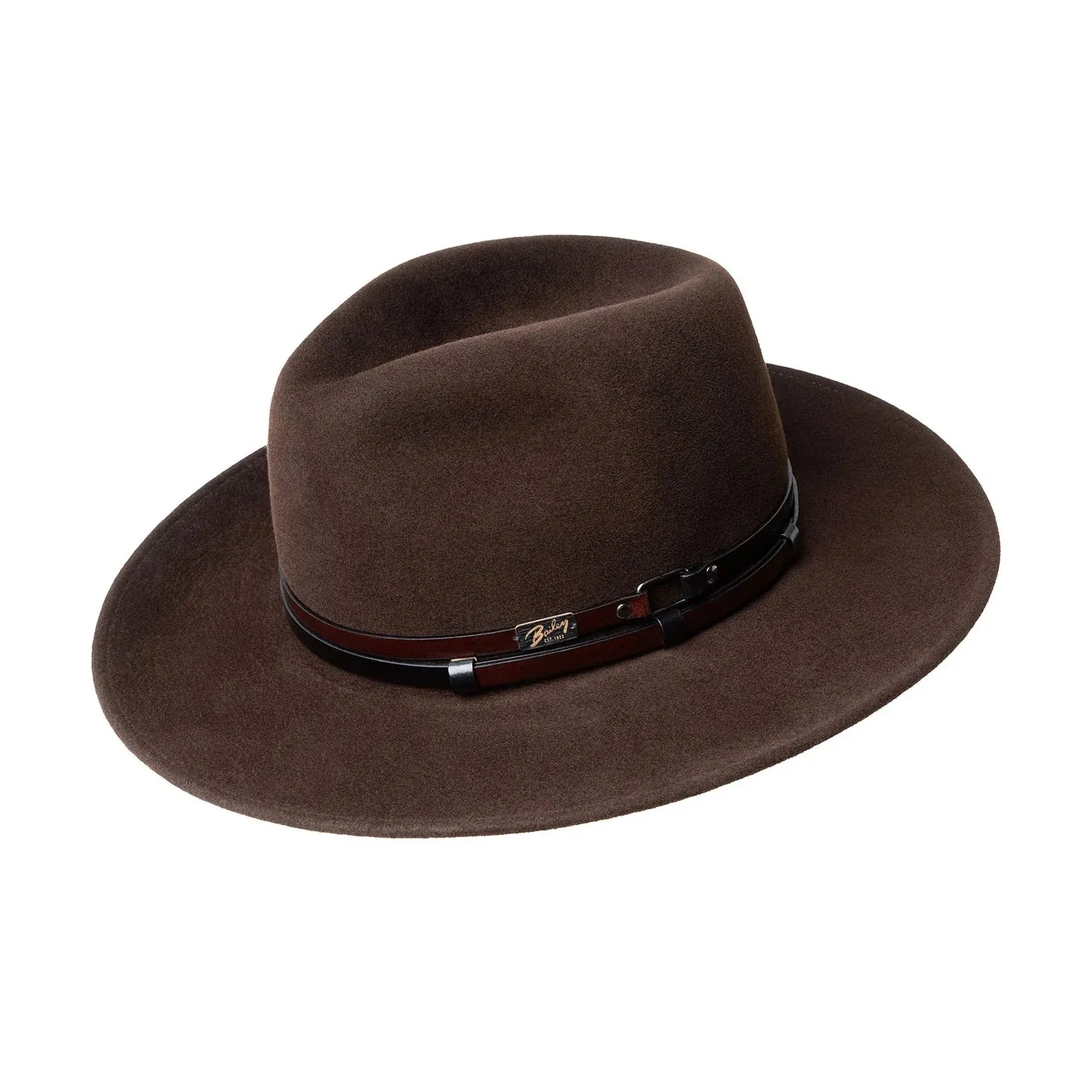 Chapeau Fedora Stedman Feutre Marron - Bailey réf 24461 chapellerie Traclet