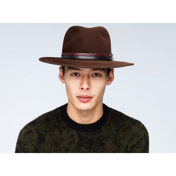 Chapeau Fedora Stedman Feutre Marron - Bailey