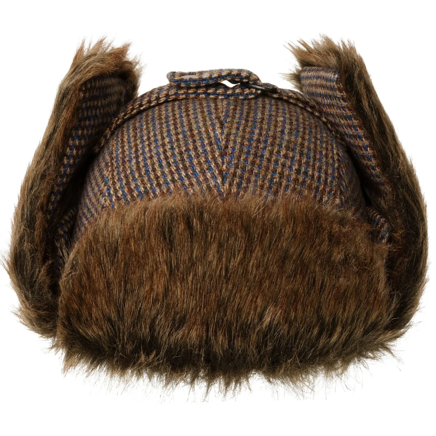 Wilsey Brown Plaid Wool Chapka - Bailey ref 24463 Chapellerie Traclet