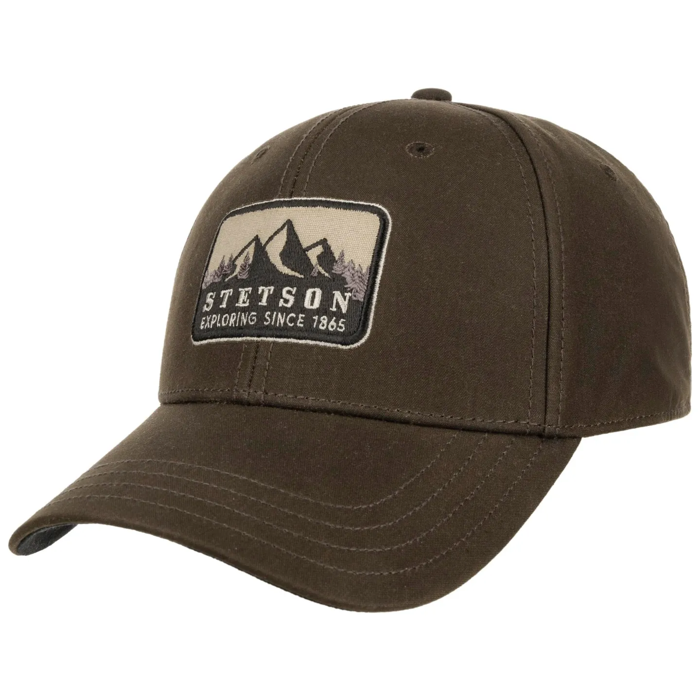 Casquette Baseball Rocky Mountain Coton Huilé Marron – Stetson