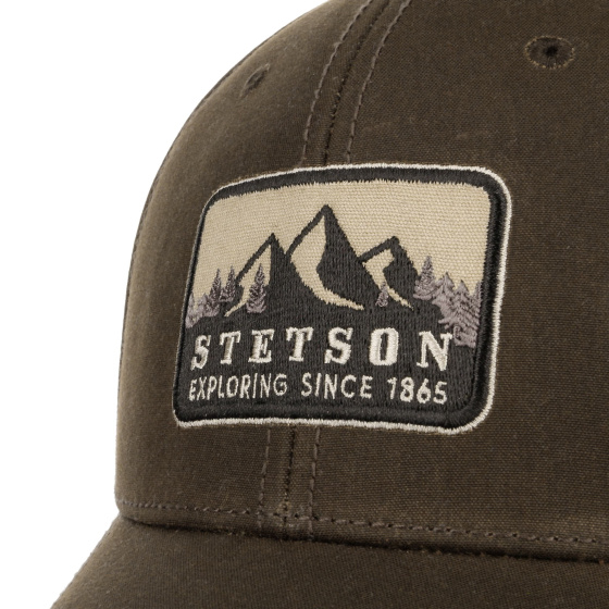 Casquette Baseball Rocky Mountain Coton Huilé Marron – Stetson