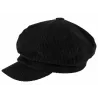 Casquette Gavroche Egosa Velours Coton Noire - Traclet Reference : 24467| Chapellerie Traclet