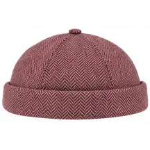 Bonnet Docker Cooper Chevron Bordeaux - Traclet  Reference : 24473| Chapellerie Traclet