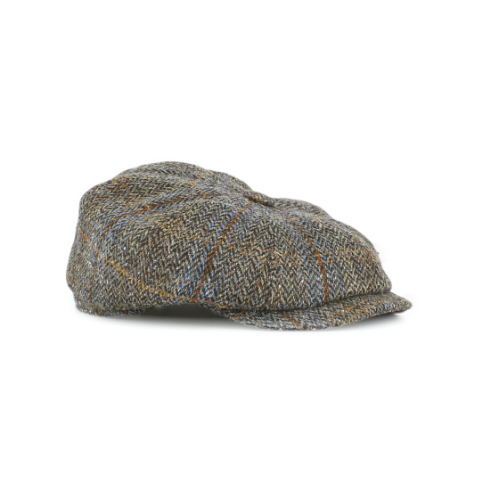 8-Panel Harris Tweed Cap - City Sport