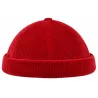 Malo Corduroy Velvet Docker Beanie Red – Traclet Reference: 24476| Chapellerie Traclet