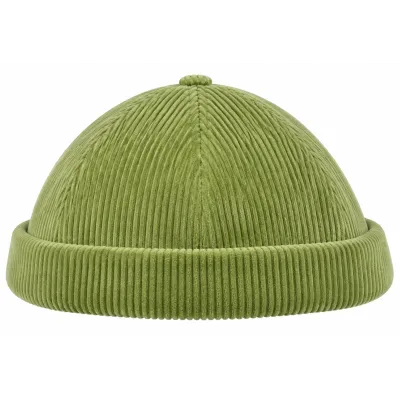Bonnet Docker Malo Velours Côtelé Anis – Traclet