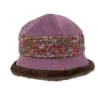 Polar Fleece Leaves Hat with Faux Fur - Traclet Reference: 24485| Traclet Hat Shop